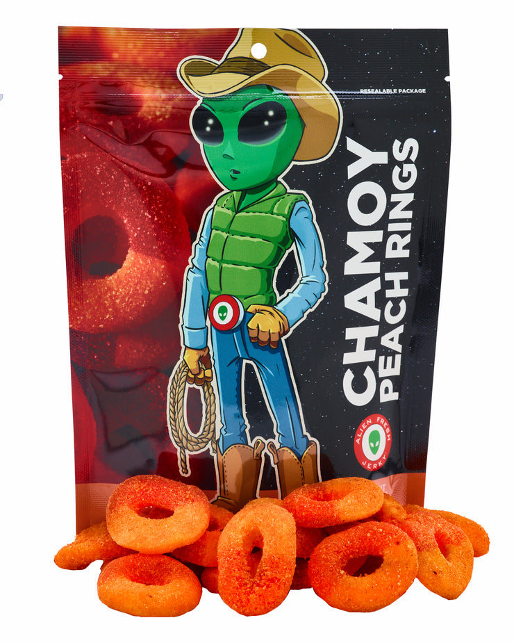 Alien Chamoy Candy - Chamoy Peach Rings