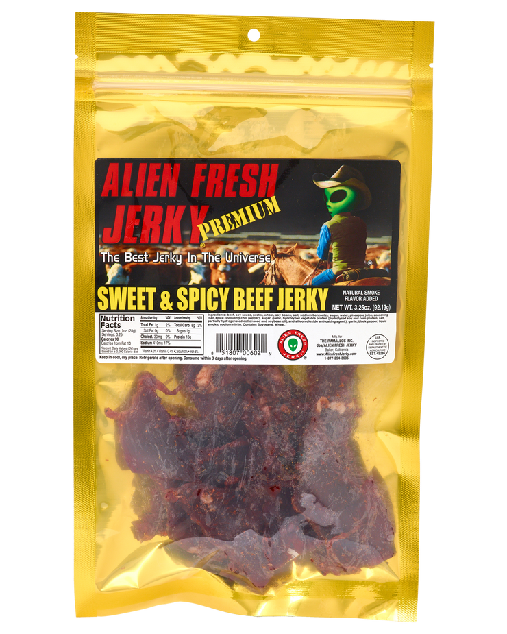 Alien Fresh Jerky Sweet and Spicy Beef Jerky