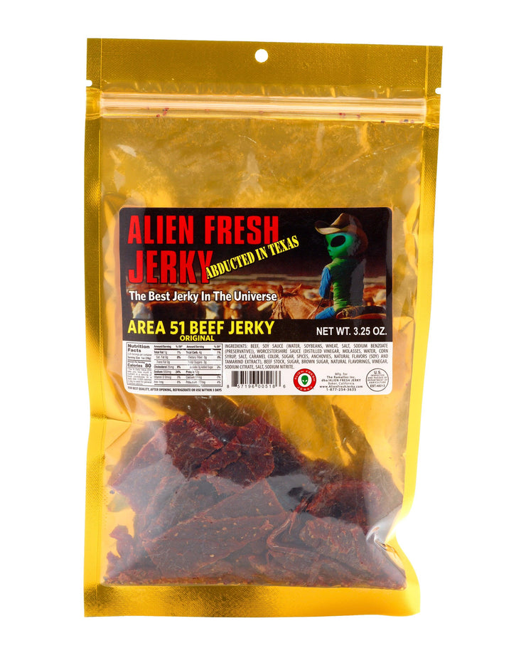 TX Style Area-51 Original Beef Jerky - 3.25oz - Alien Fresh Jerky