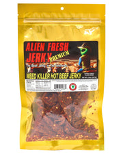 Box of 25 | Weed Killer Hot Beef Jerky (3.25 oz) - Alien Fresh Jerky