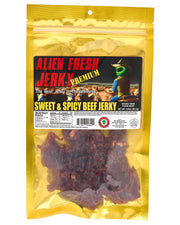 Sweet & Spicy Beef Jerky (3.25 oz) - Alien Fresh Jerky