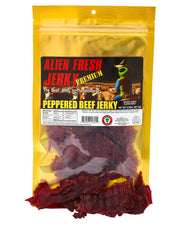 Box of 25 | Peppered Beef Jerky (3.25 oz) - Alien Fresh Jerky