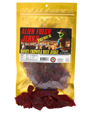 Box of 25 | Honey Chipotle Beef Jerky (3.25 oz) - Alien Fresh Jerky