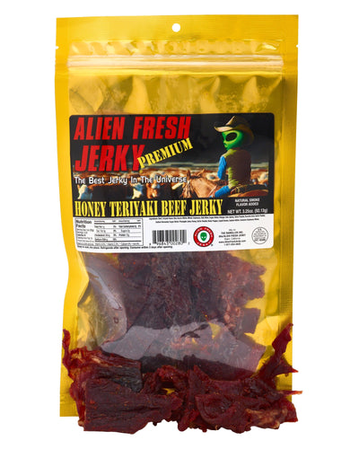 Honey Teriyaki Beef Jerky (3.25 oz) - Alien Fresh Jerky