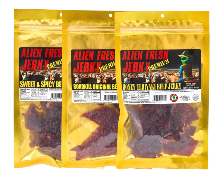 3-Pack - The Classics (Best Sellers) - Alien Fresh Jerky