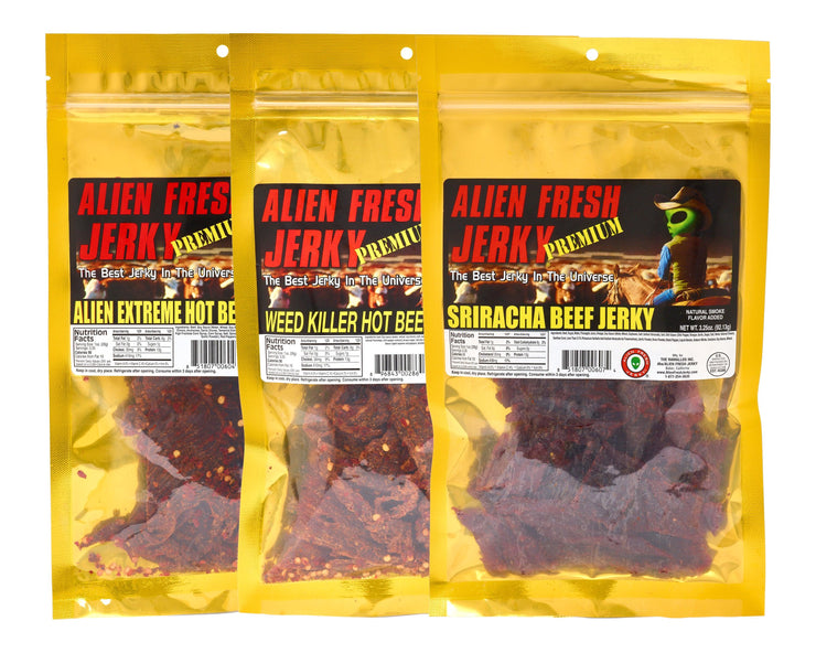 3-Pack - The Classics Hot Pack - Alien Fresh Jerky