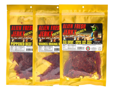 3-Pack - The Classics Savory Pack - Alien Fresh Jerky